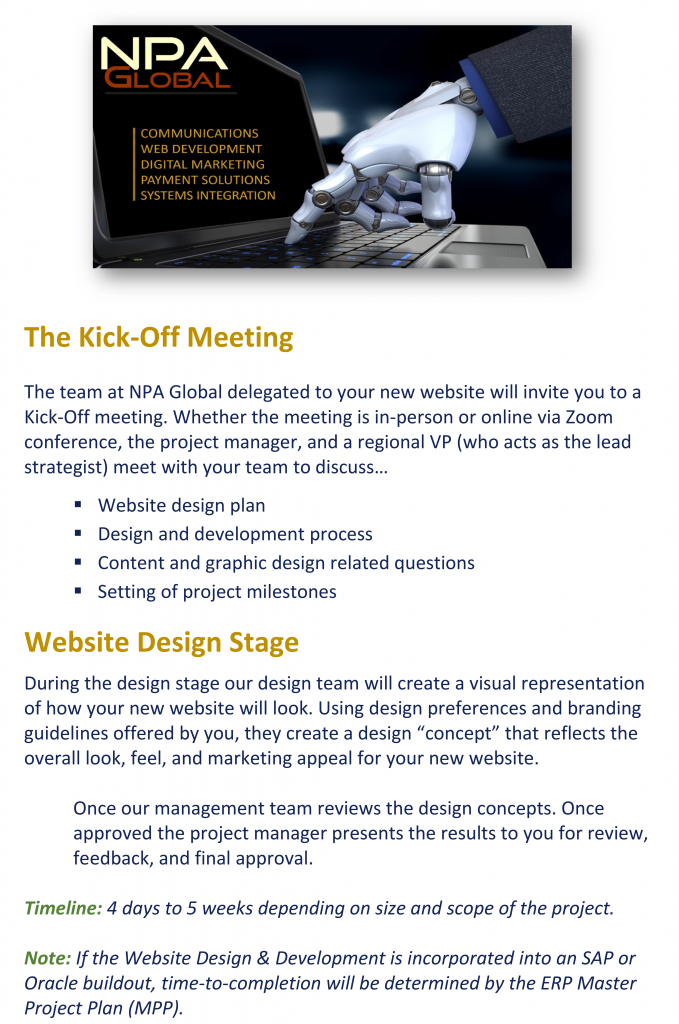NPA web design and development process — part 2