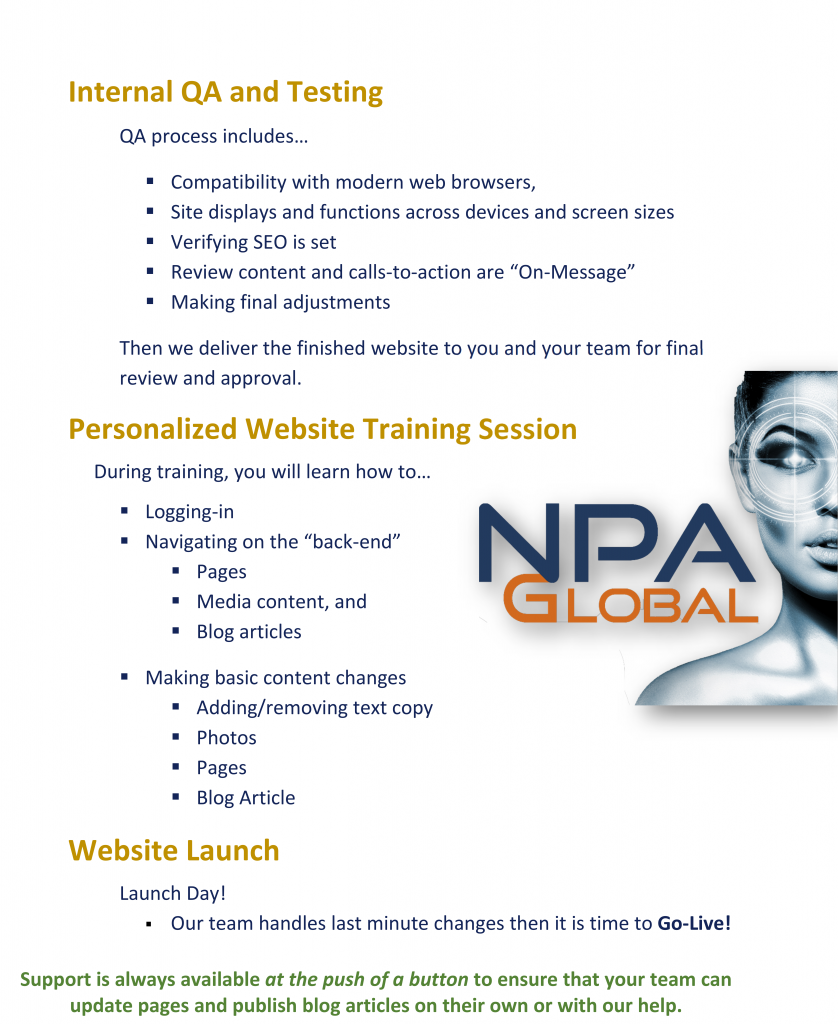 NPA web design and development process — part 4